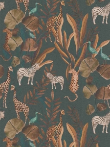 Tapeta na zeď ANNA and ANDREA, animals hnědá