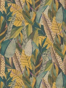 Tapeta na zeď ANNA and ANDREA, listy zelená