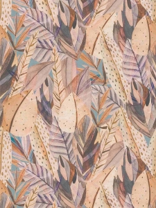 Tapeta na zeď ANNA and ANDREA, listy béžová