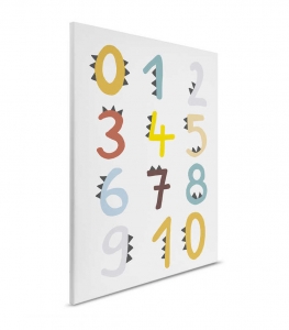 Dětský obraz Čísla na plátně Lilly & Luis