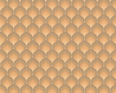 Tapeta na zeď RETRO CHIC, vějíř oranžová